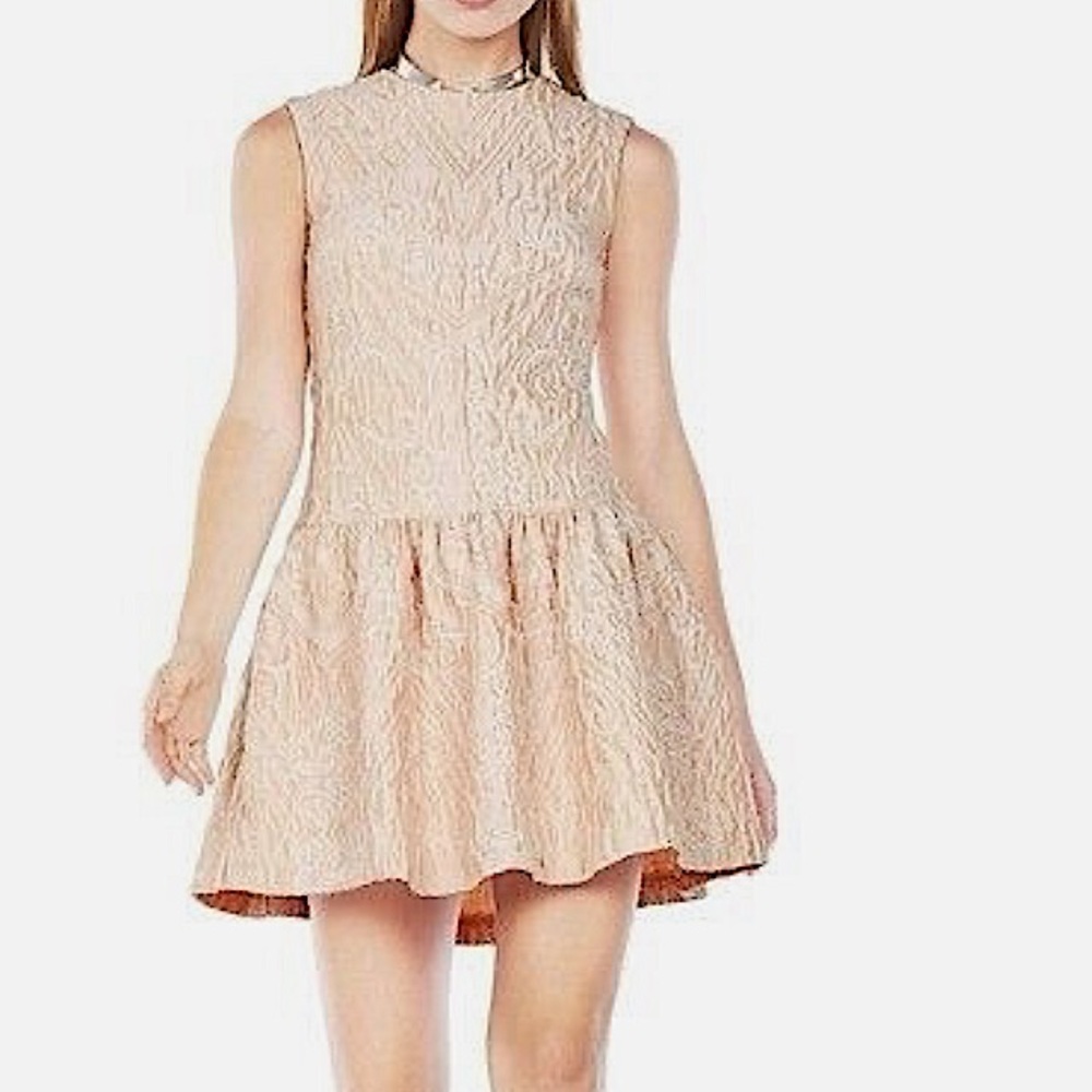 BCBG “Ashlie” brocade cocktail dress